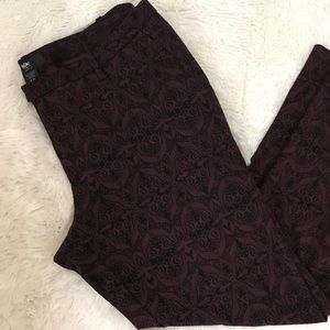 Mossimo Patterned Cropped Stretch Pants